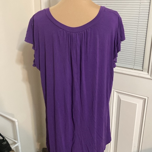 Fluted purple top - Picture 2 of 3